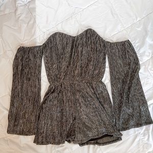 Impeccable Pig Strapless Glitter Romper